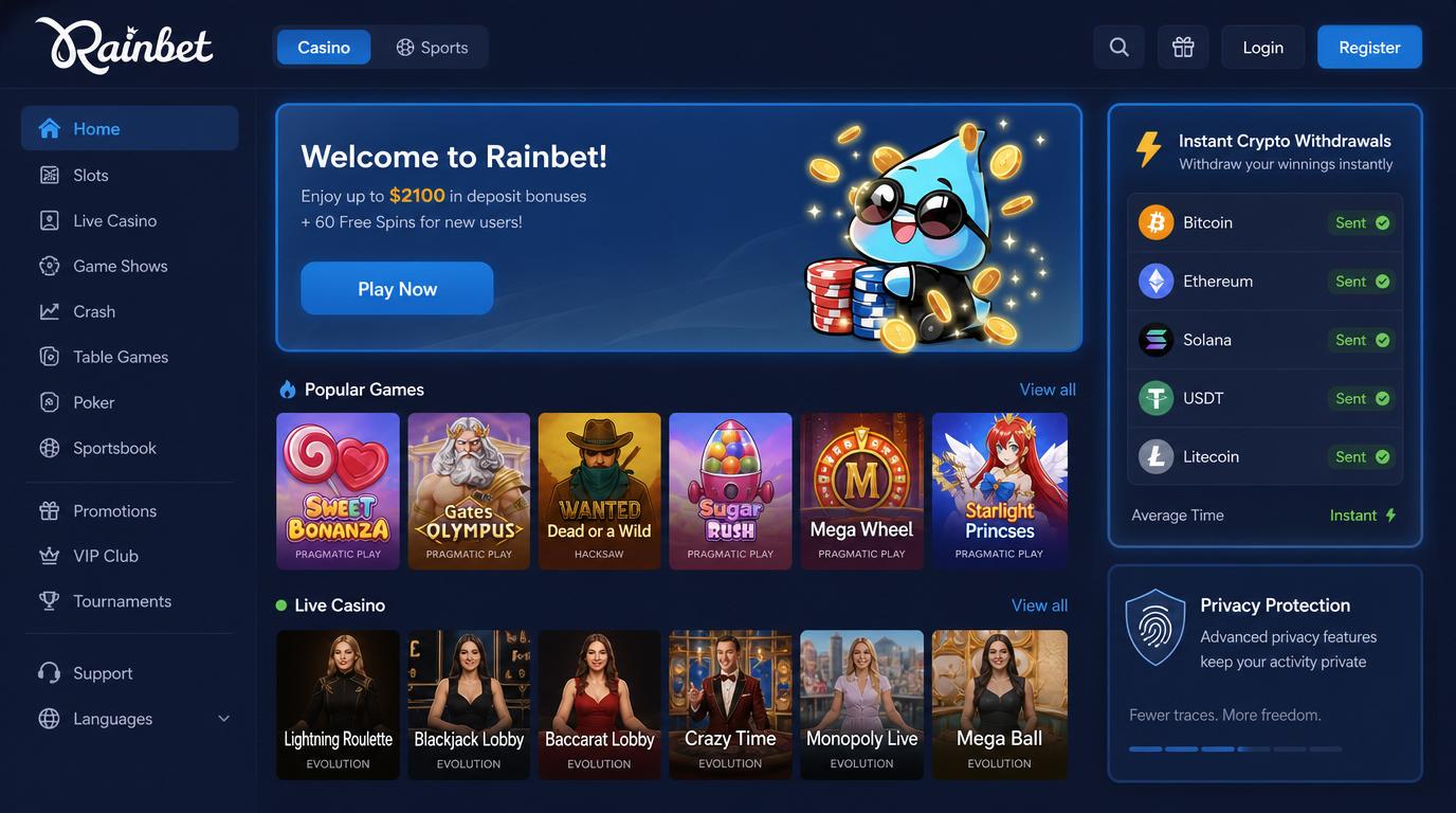 Crypto deposit methods made fast and private for Australian players.